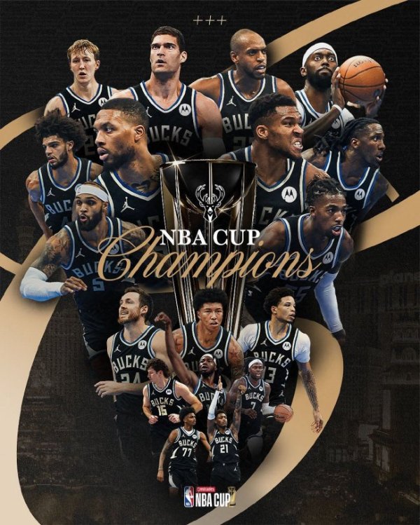 乐鱼体育 雄鹿大捷雷霆夺得NBA杯冠军 字母三双当选MVP