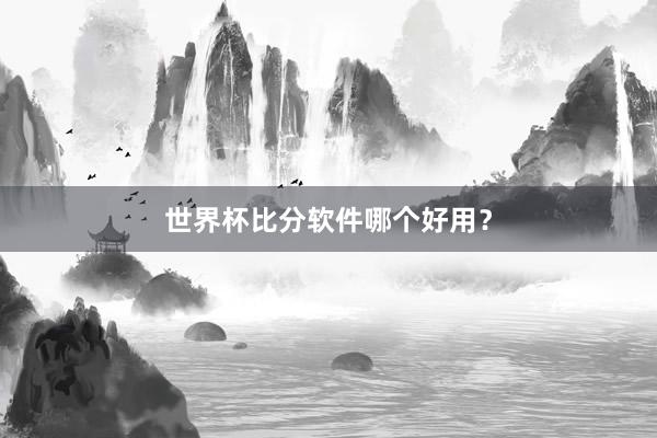 世界杯比分软件哪个好用？